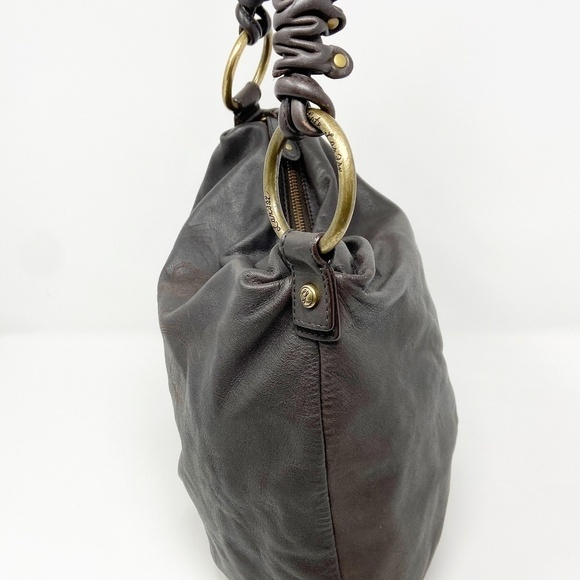 KATE LANDRY | Embossed Leather Shoulder Bag - Picture 7 of 16